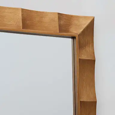 rectangular mirror farmhouse mirror wood frame mirror frame detail